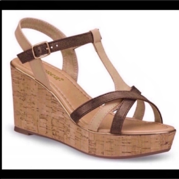 Shoes - Brown/Beige/Tan High Heel Wedges